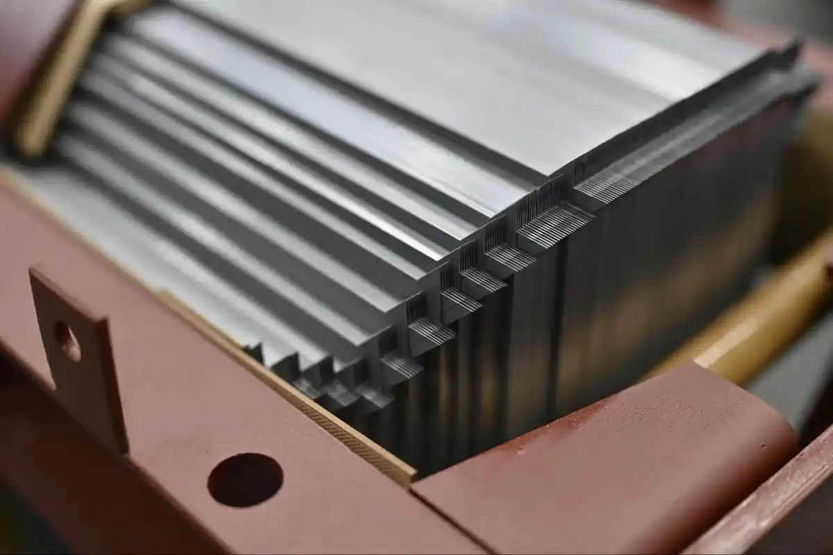 Stepped lamination stack