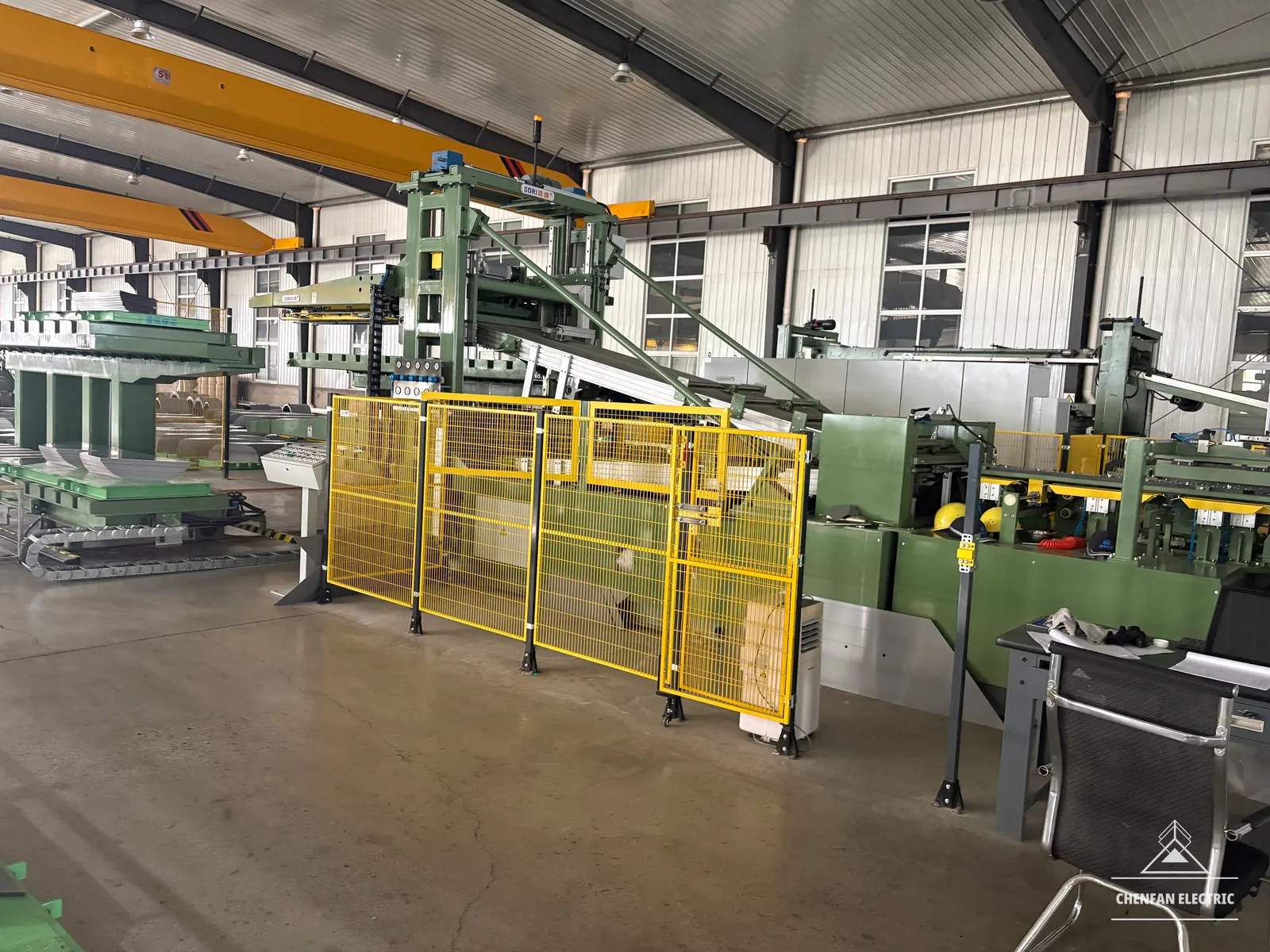 Automatic cut-to-length line producing transformer laminations