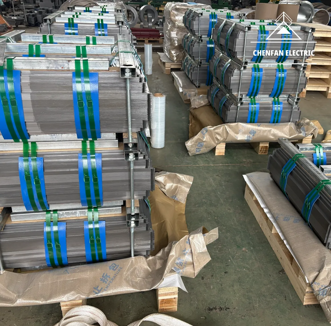 Identified CRGO lamination packets prepared for core assembly.