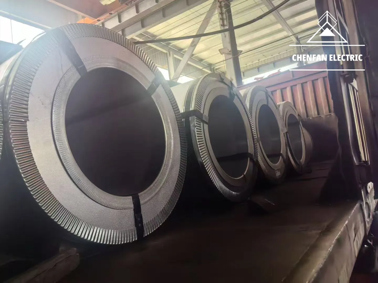 CRGO material coils in storage