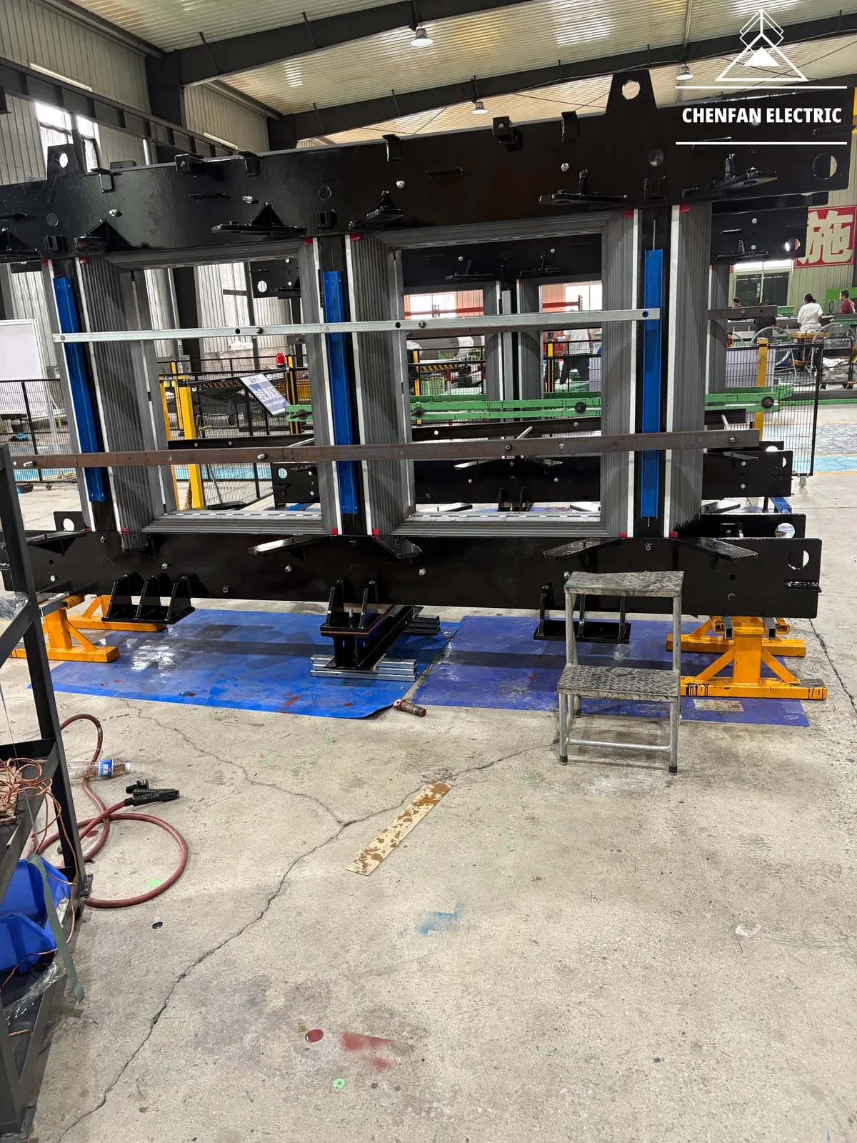 Transformer core assembly in a black production fixture