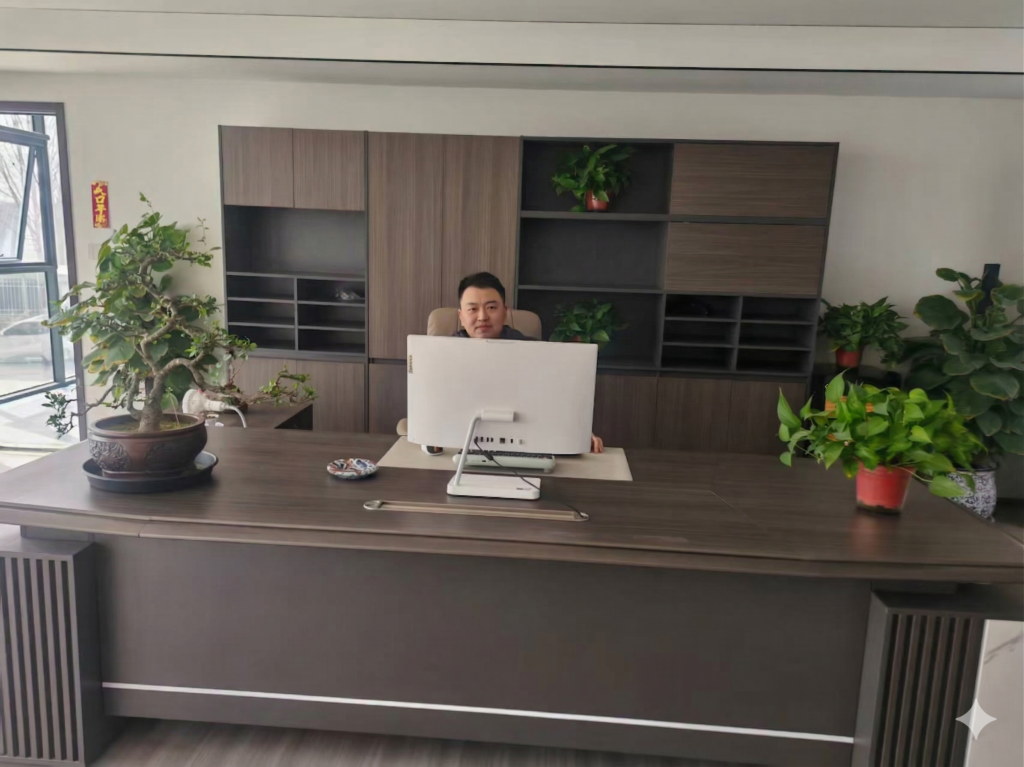 Frank, CEO of Chenfan Electric, managing global 100-ton transformer core projects.