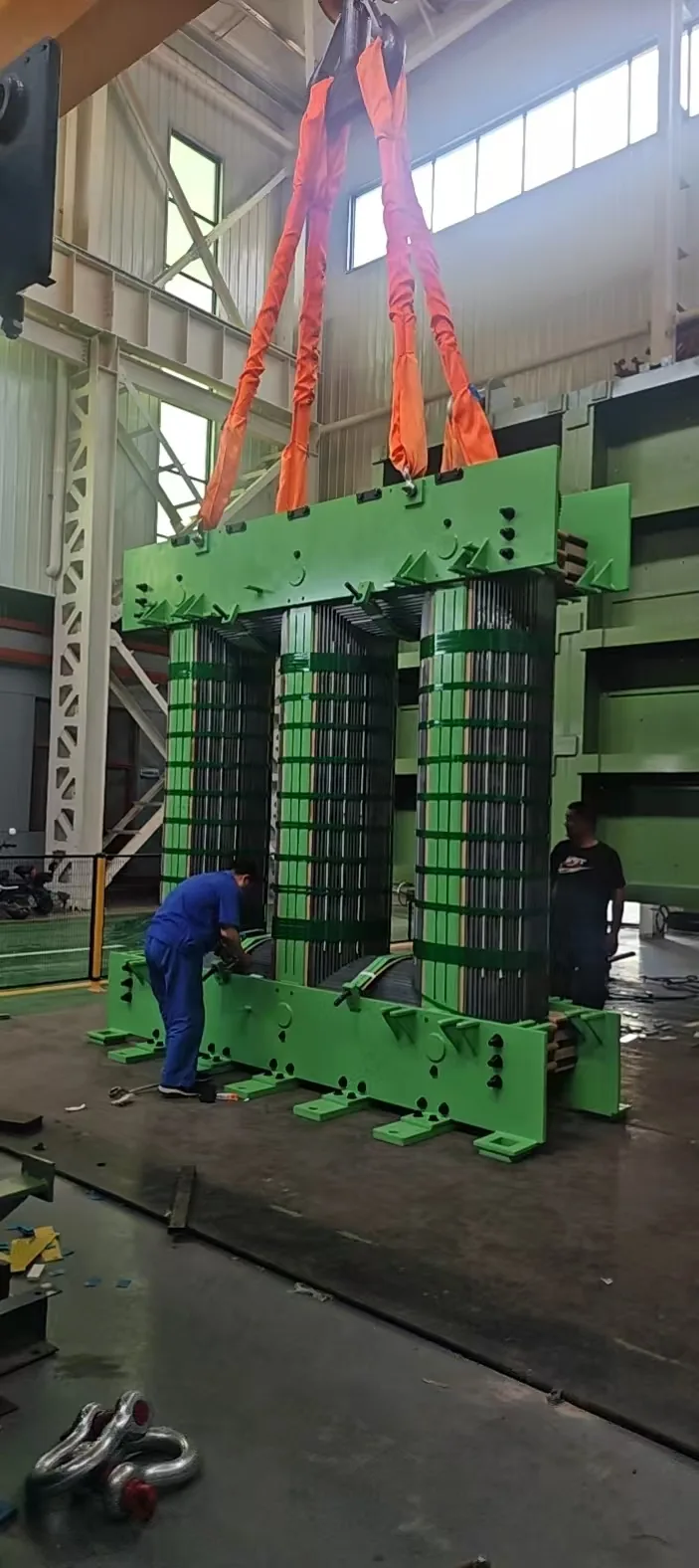 Assembled transformer core according to customer drawings